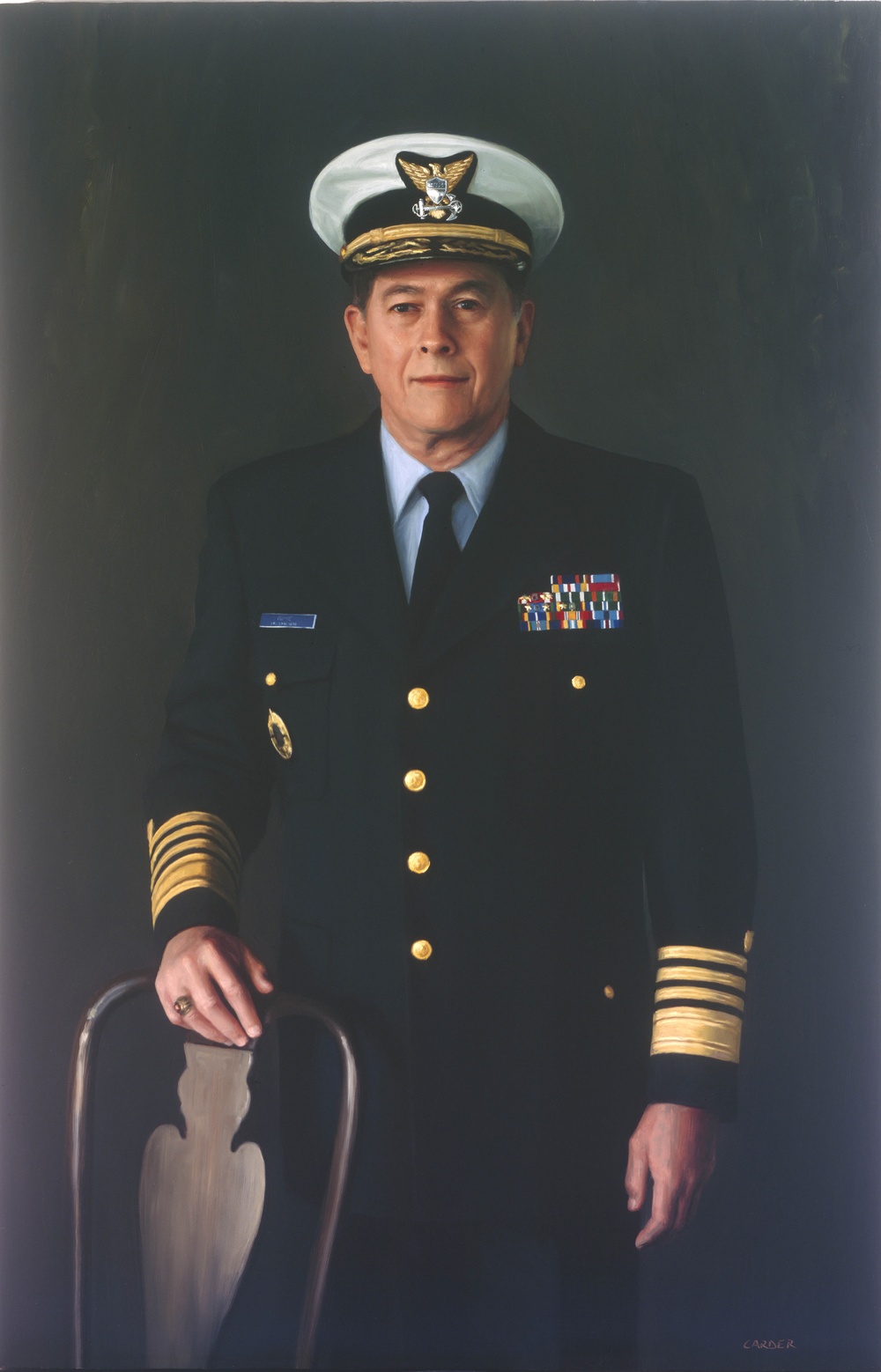 Portrait of Adm. Kime by Mark Carder