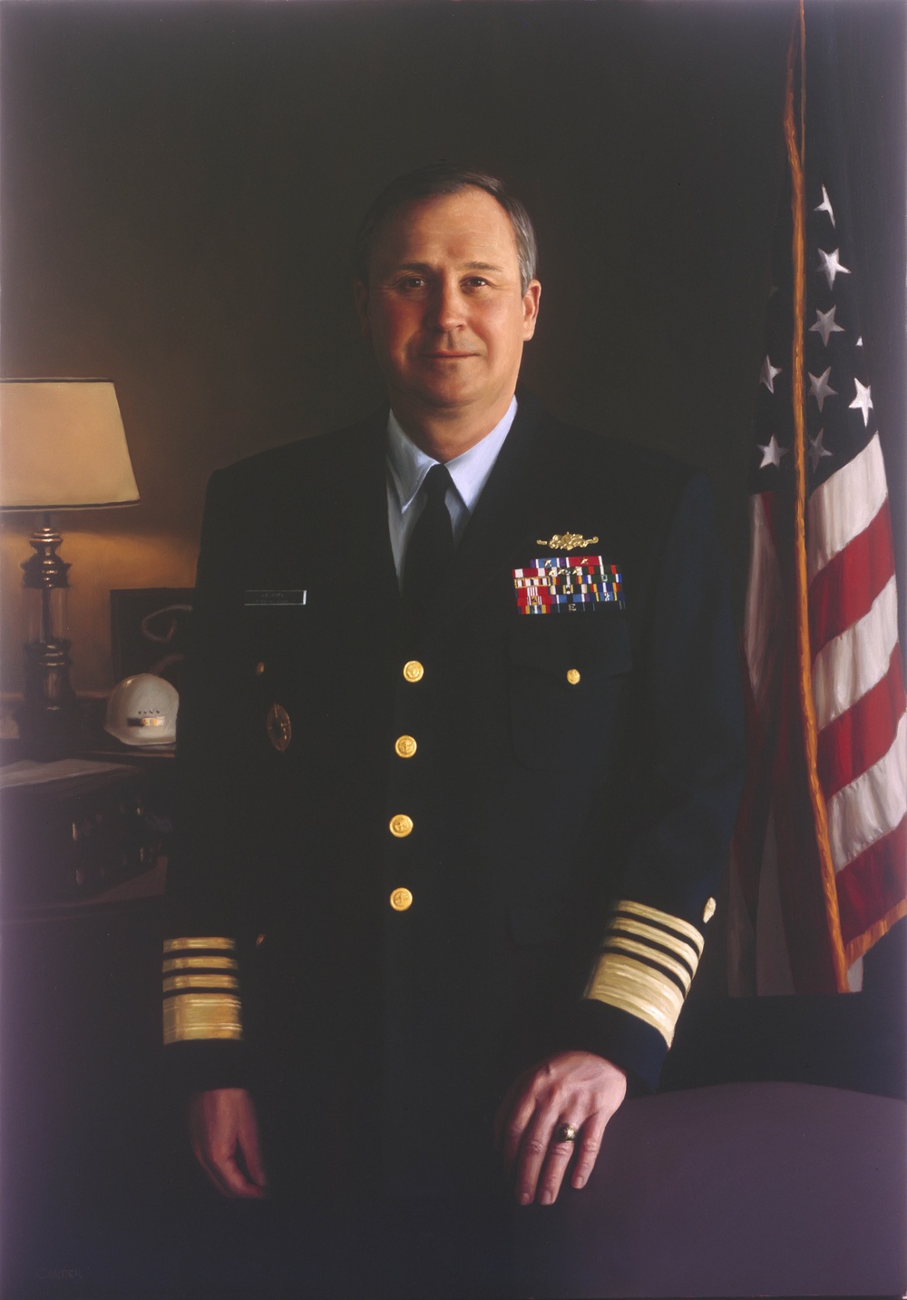 Portrait of Adm. Kramek by Mark Carder