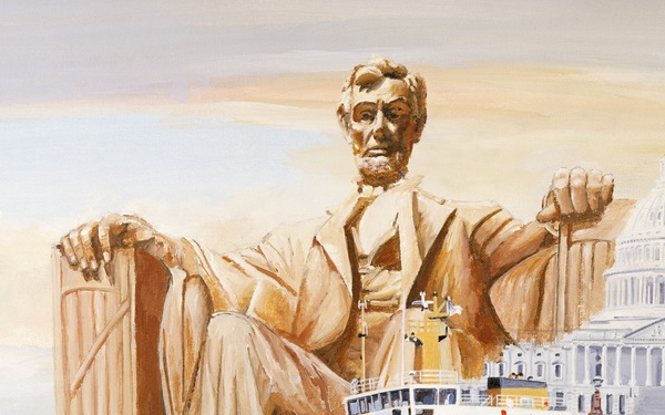 US Coast Guard Art Program 2002 Collection, Ob ID # 200201, &quot;Protecting Our Capitol,&quot; Edward Dyson (1 of 32)