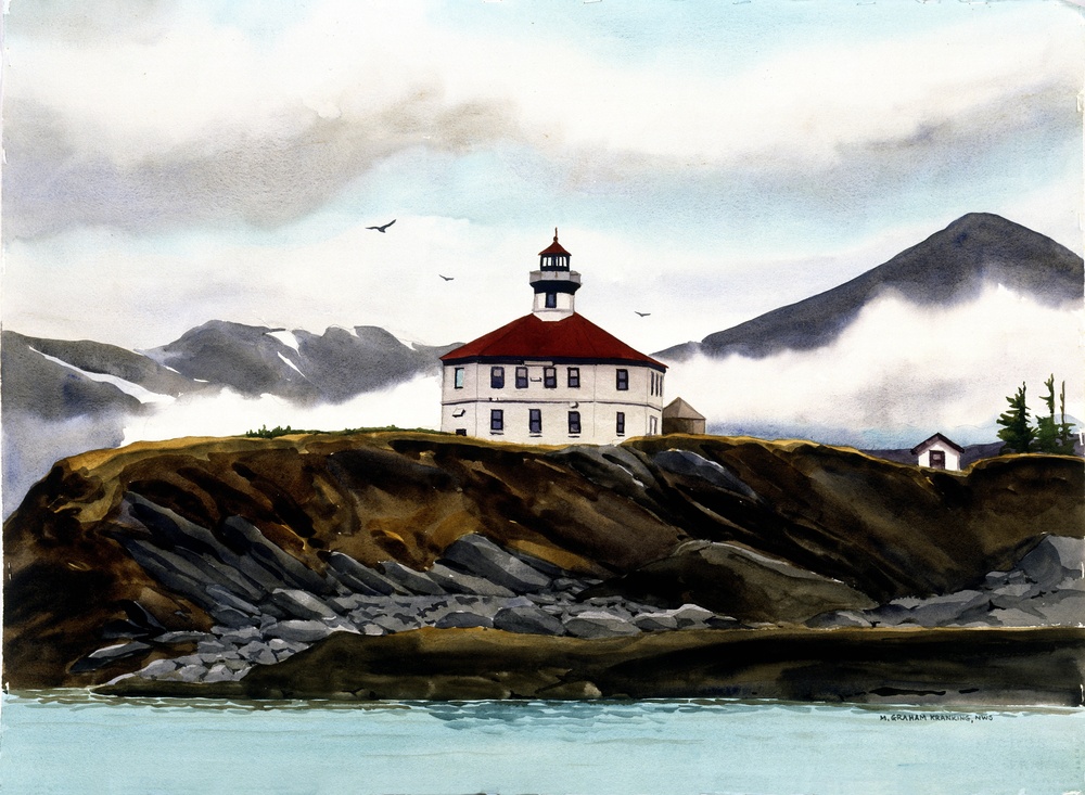Lighthouse on Lynn Canal, Alaska by Margaret Graham Kranking