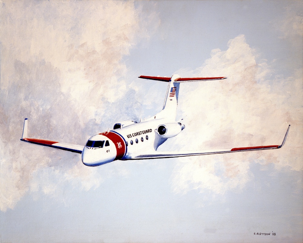 Coast Guard Commandant's Gulfstream C-37A Jet (aka CG-01) by Edward Dyson