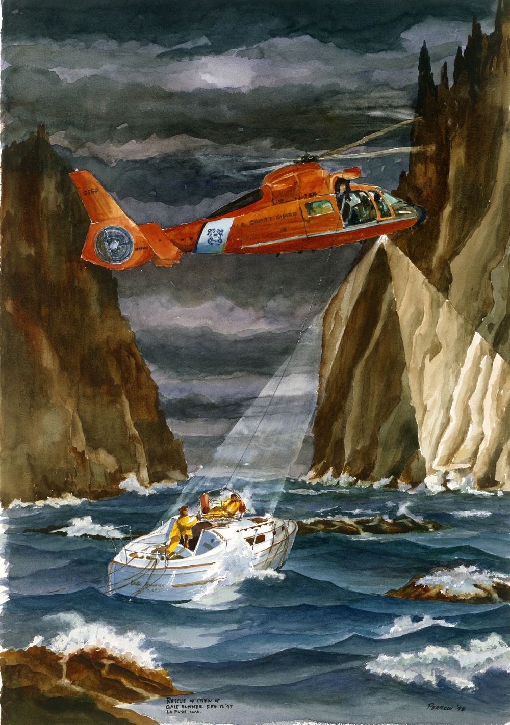 Rescue off La Push, Wash. by Marshall Perrow