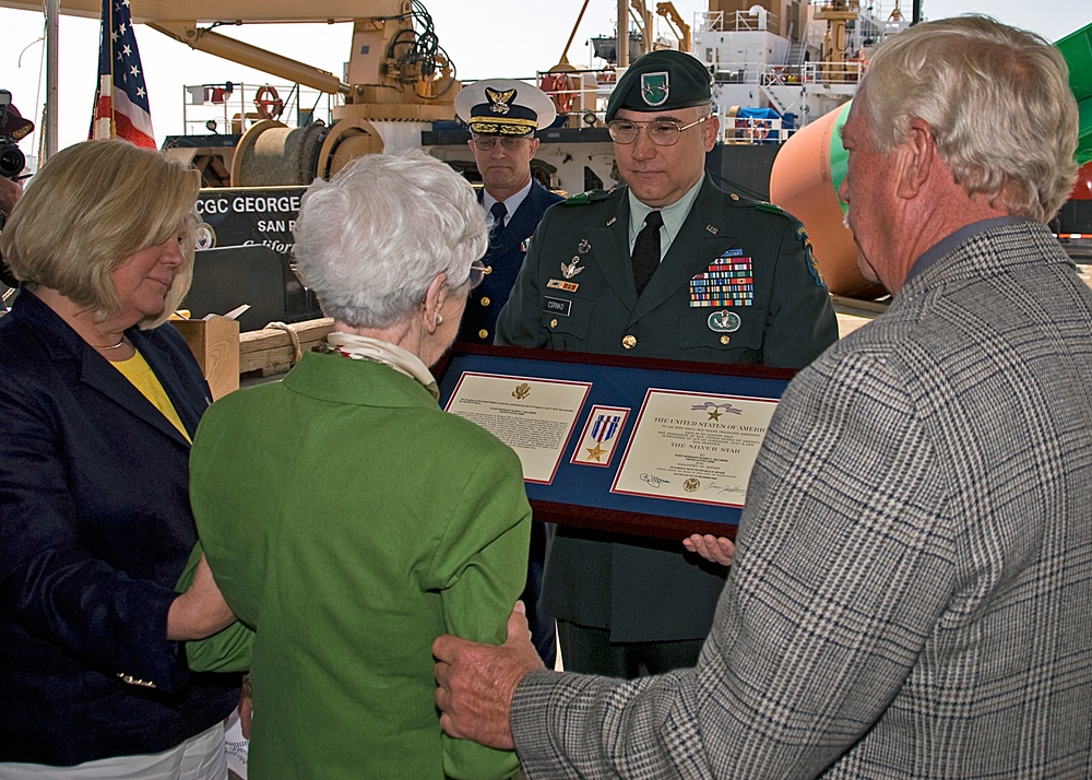 Coast Guard, Army Present Silver Star To Family of Missing Special Forces Soldier