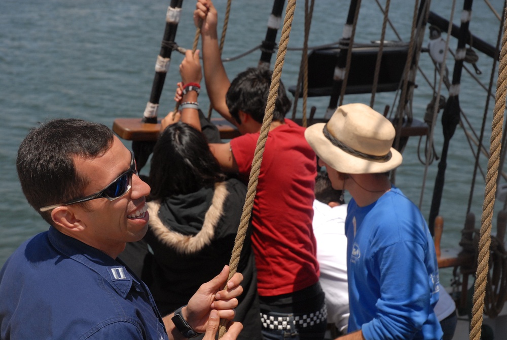 Underway with Local High School Students