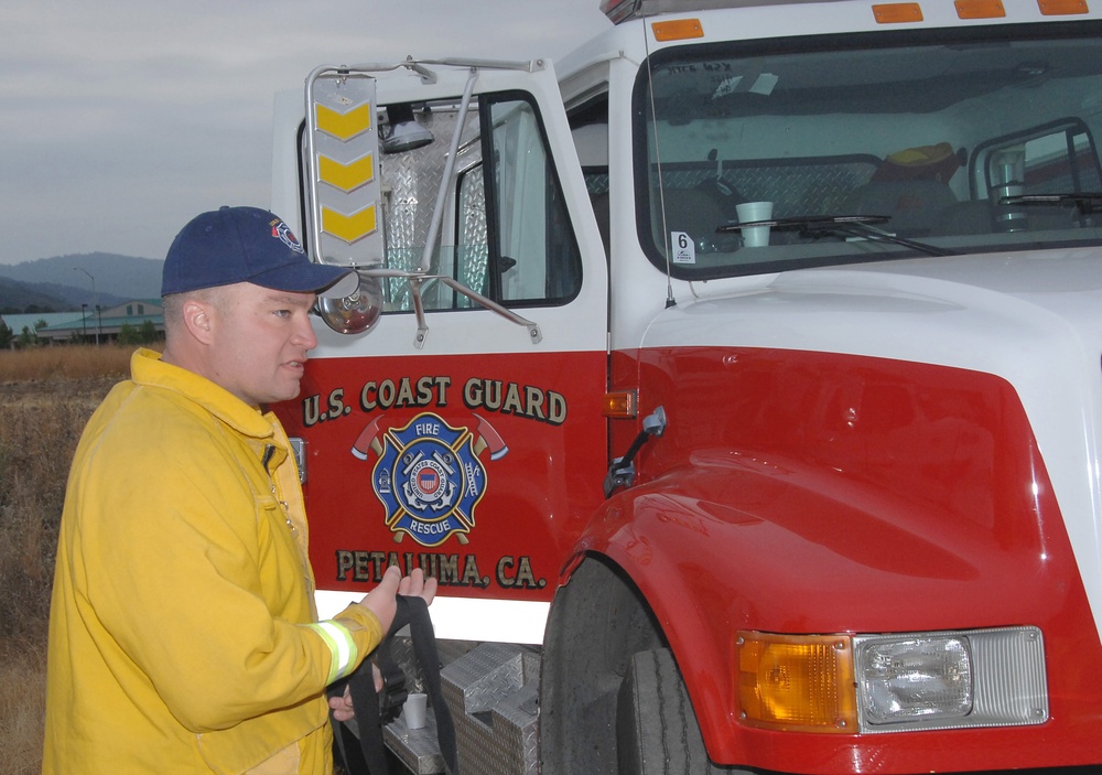 Coast Guard Training Center Petaluma Fights Summit Fire