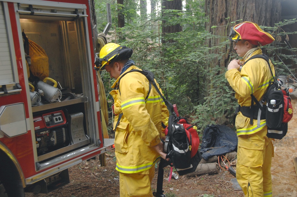 Coast Guard Training Center Petaluma Fights Summit Fire