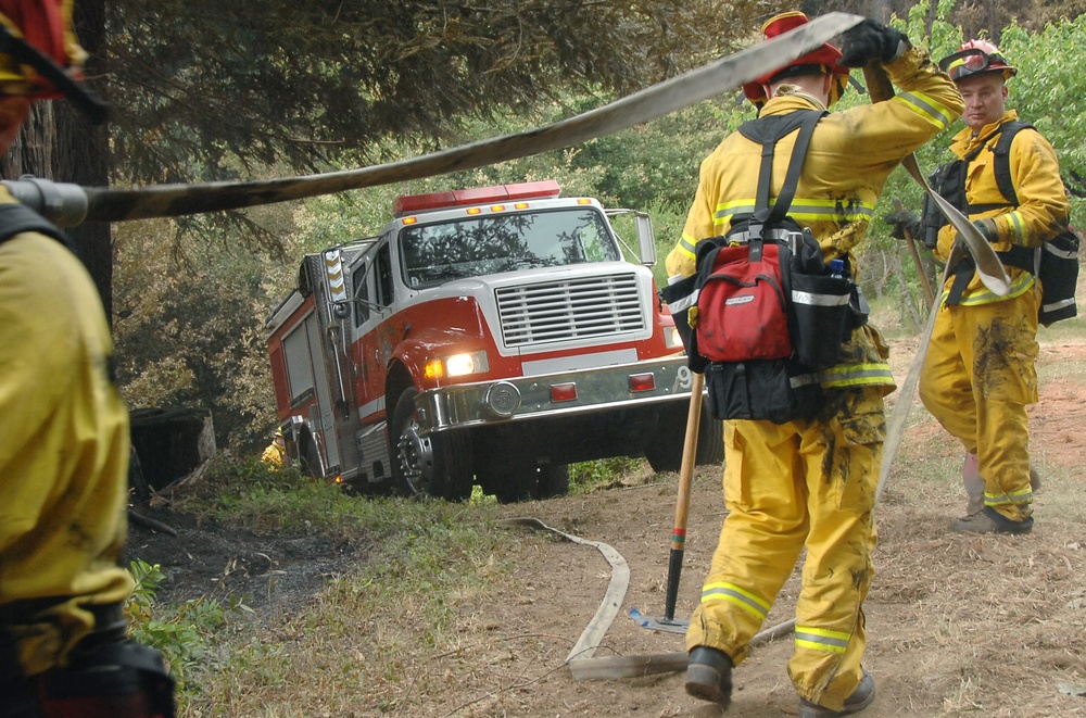 Coast Guard Training Center Petaluma Fights Summit Fire