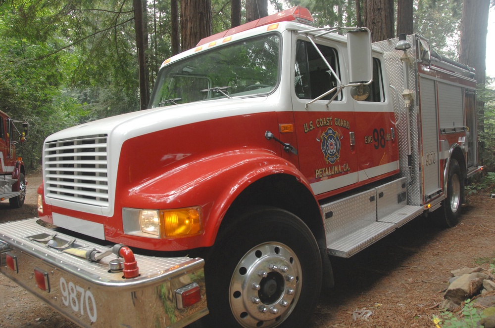 Coast Guard Training Center Petaluma Fights Summit Fire