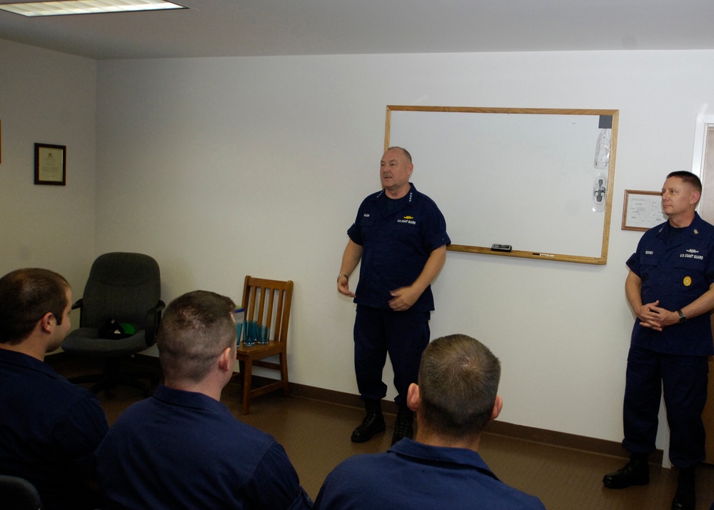 Adm. Allen addresses Station Ashtabula at all hands