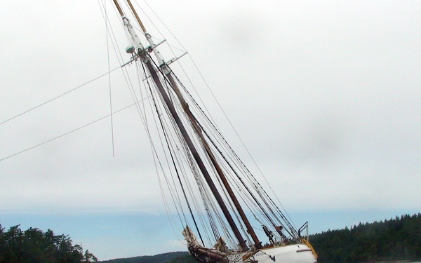 SV Adventurous grounding