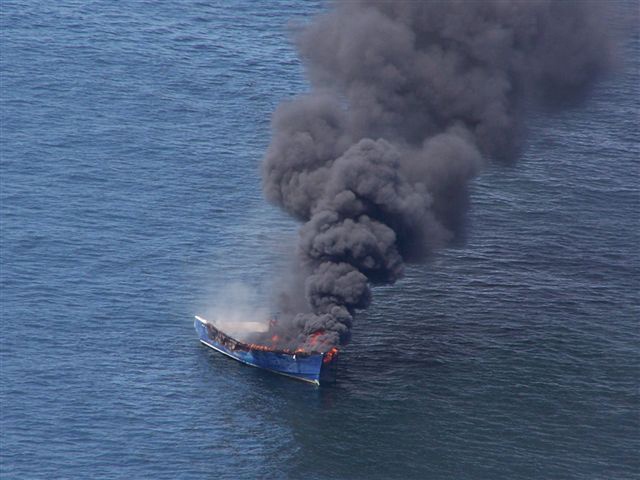 Coast Guard, other agencies respond to boat fire, explosion