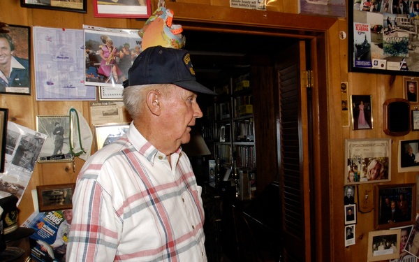 COAST GUARD FANATIC SHOWS OFF MEMORABILIA