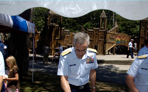 ADMIRALS CUT CAKE AT GRAND HAVEN COAST GUARD FESTIVAL PICNIC
