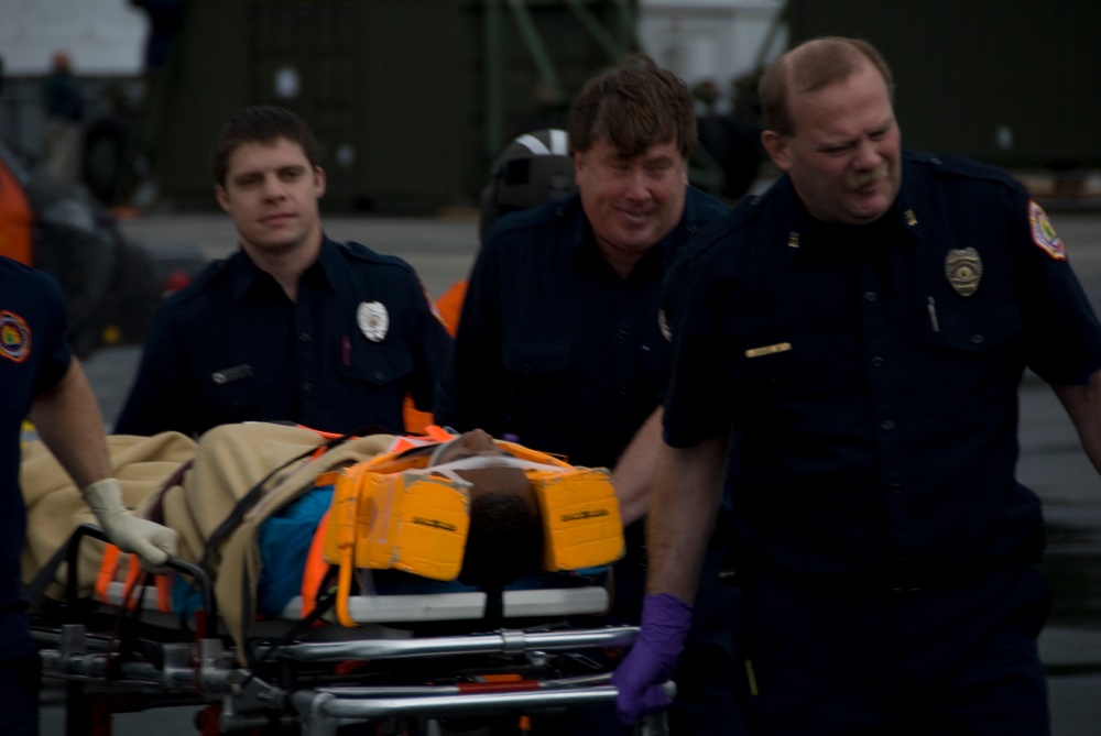 Coast Guard medevac from cruise ship