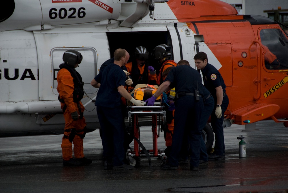 Coast Guard medevac from cruise ship