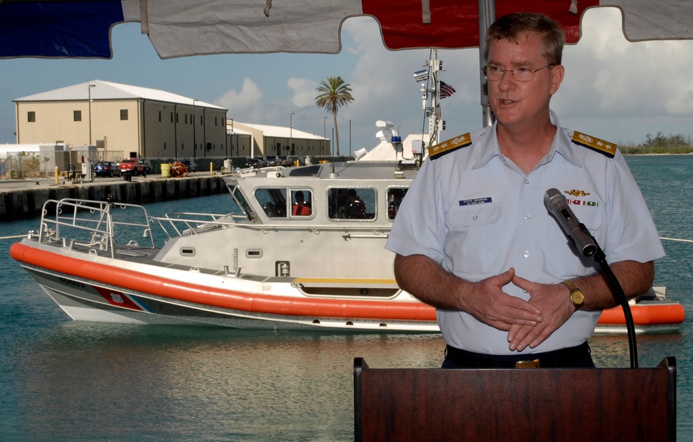 Rear Adm. Branham and RB-M acceptance ceremony