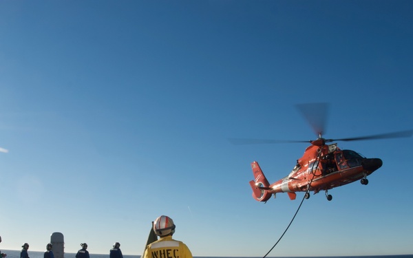 Coast Guard Cutter Boutwell helicopter operations