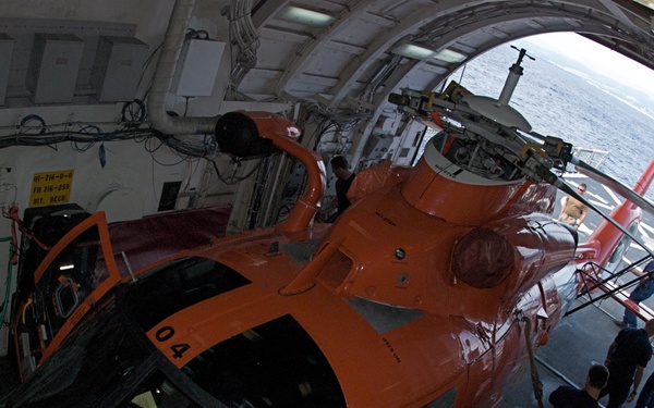 Preparing helicopter for operation