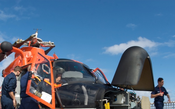 Preparing helicopter for operation