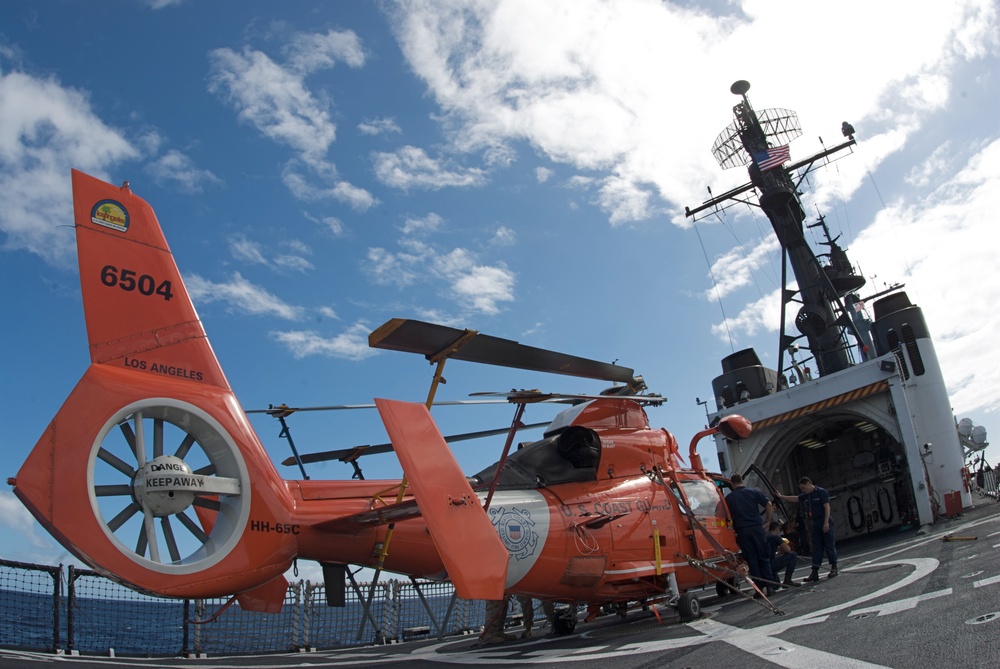 Preparing helicopter for operation