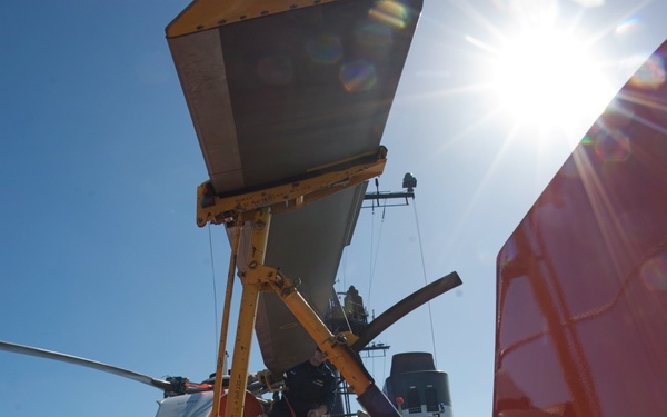 Preparing helicopter for operation