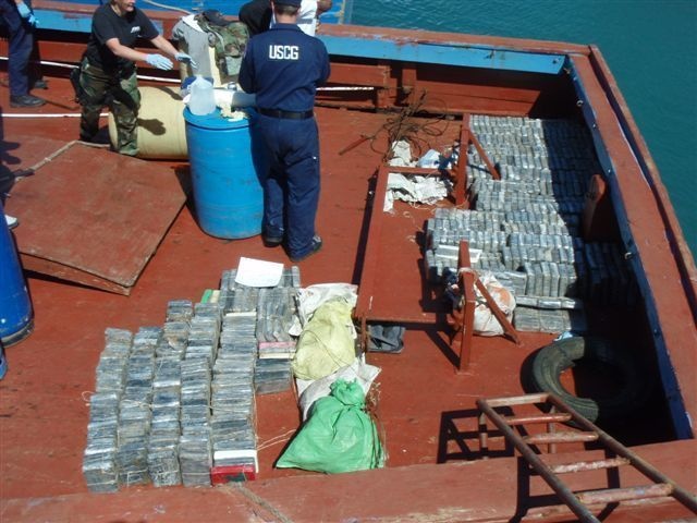 Coast Guard Cutter Spencer law enforcement assists in drug seizure