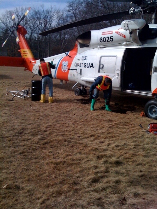 Coast Guard crews clean up fuel