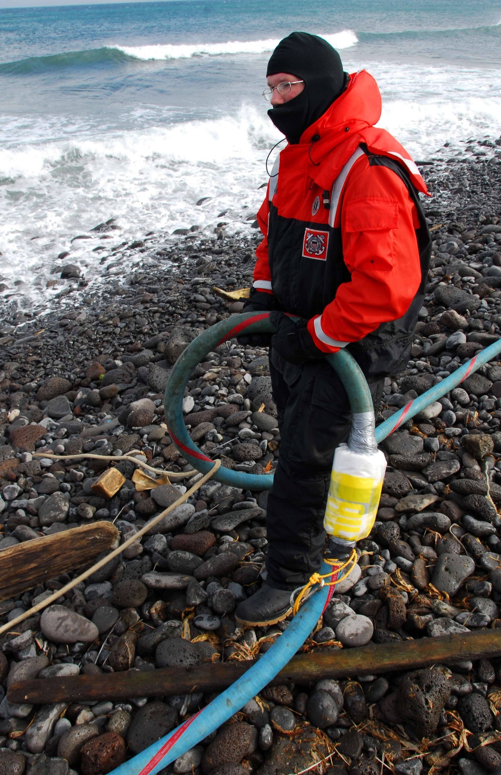 Grounded fishing vessel