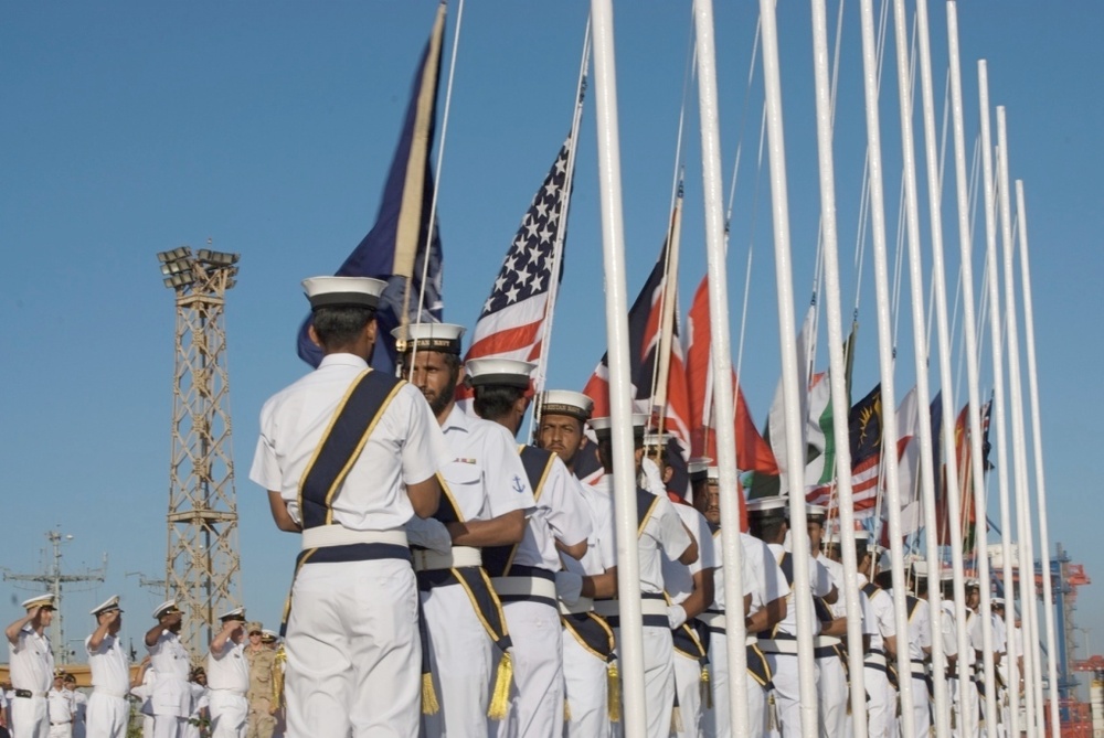Flag rasing ceremony
