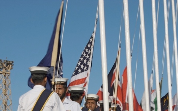 Flag rasing ceremony