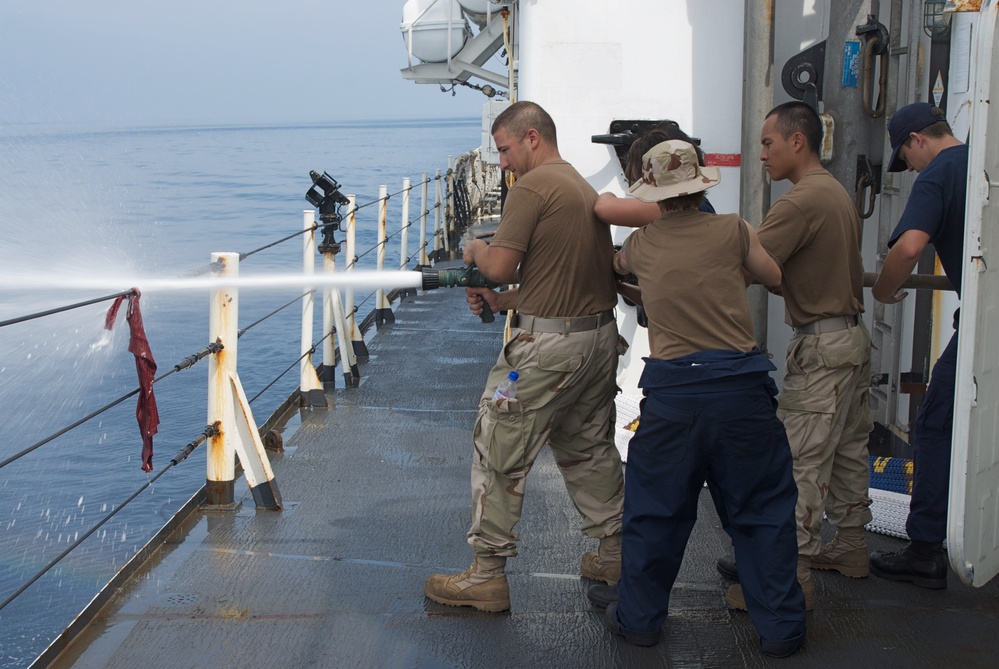 Coast Guard Cutter Boutwell crew training