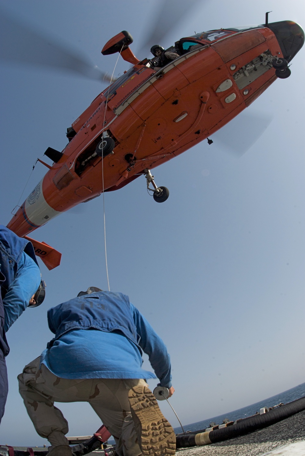 Helicopter in-flight refueling runs