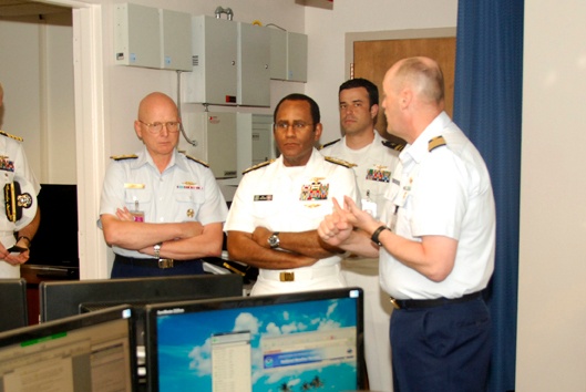 Navy Admiral tours Atlantic Area Command Center