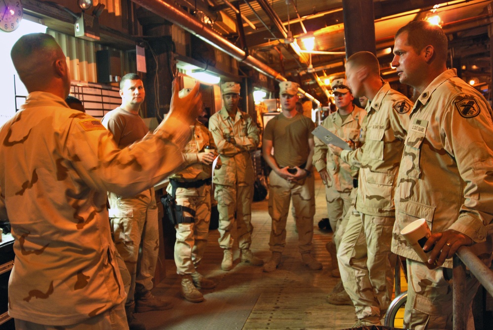 Preparing for a Nighttime Patrol in Guantanamo Bay