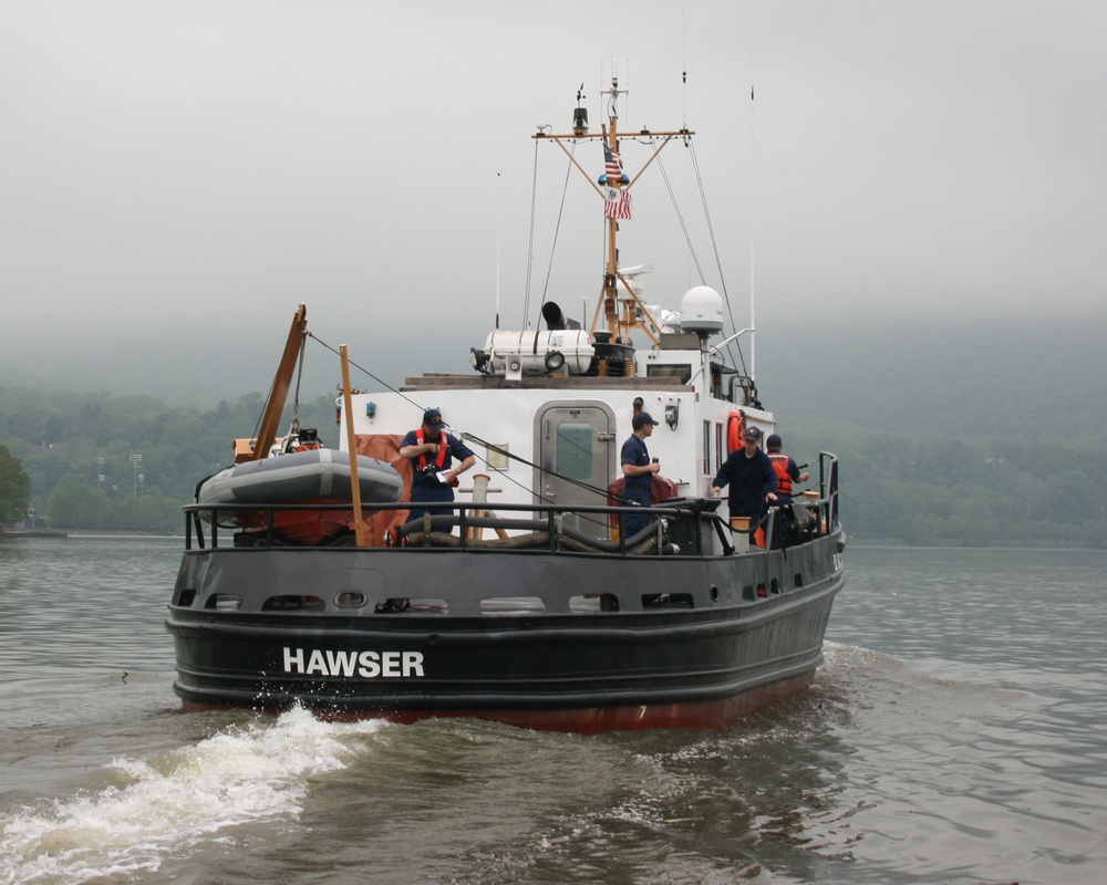 U.S. Coast Guard Cutter Hawser on Hudson River