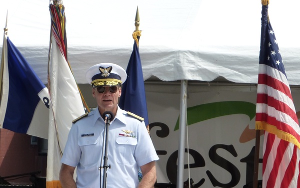 Green Bay, Wisc. - RDML Korn (CG-93), USCG Program Executive Officer delivers remarks at Green Bay's July 4