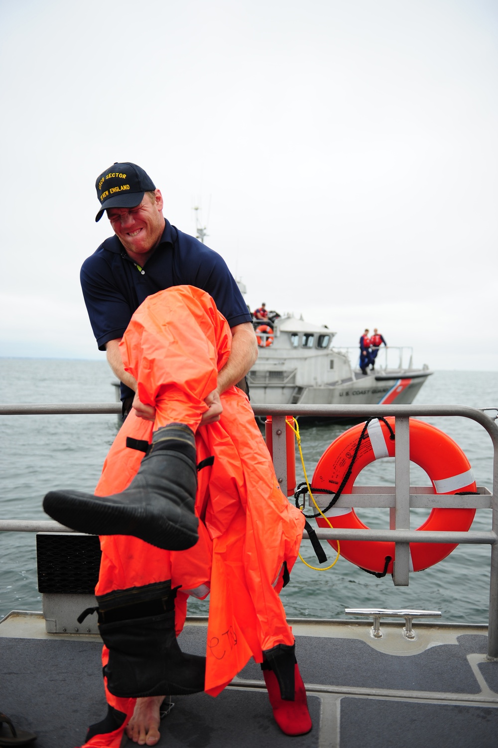 Boston Bruins Coast Guard Visit