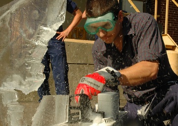 Ice carving