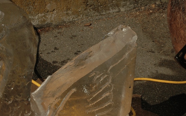 Ice carving