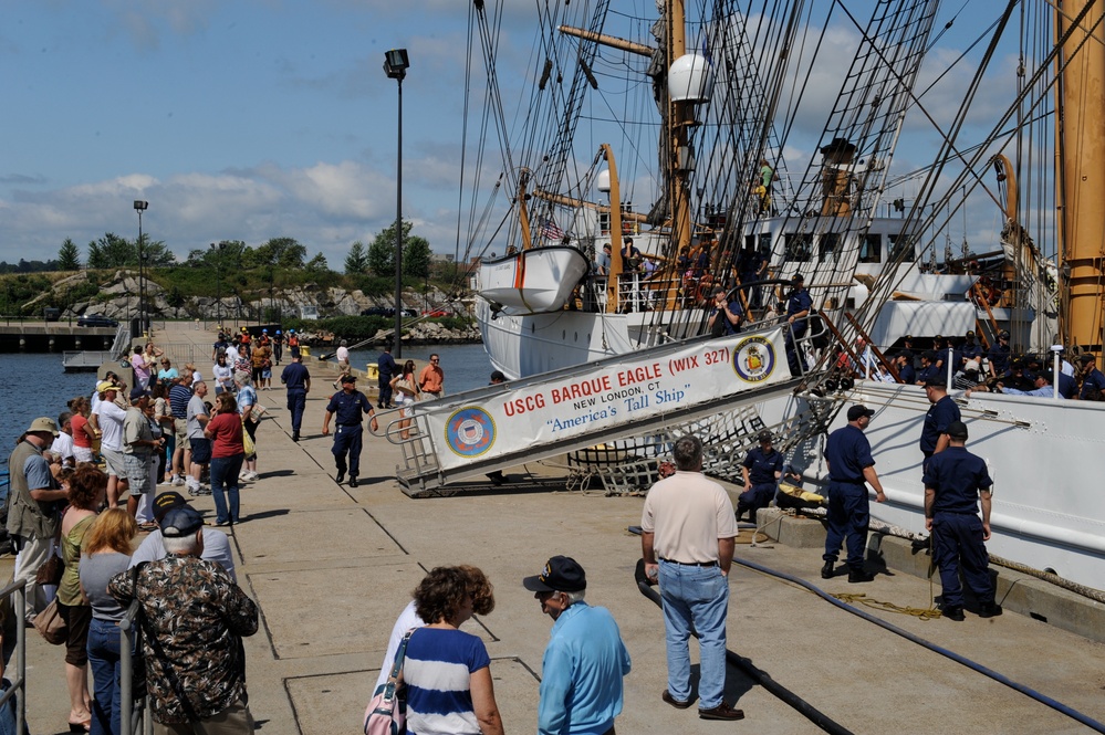 Coast Guard Cutter Eagle returns to home port