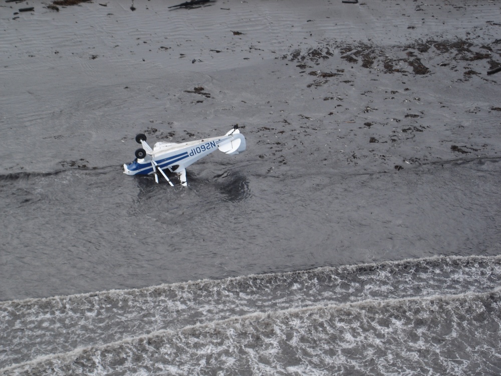 Coast Guard rescues Anchorage, Soldotna men after plane crash on Montague Island