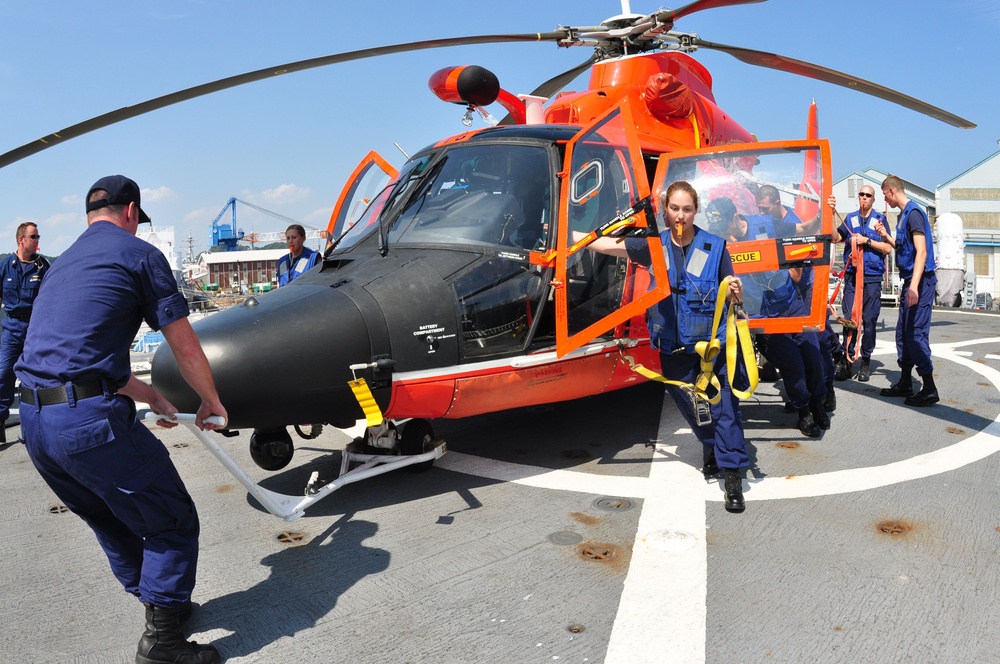 Aboard Coast Guard Cutter Rush