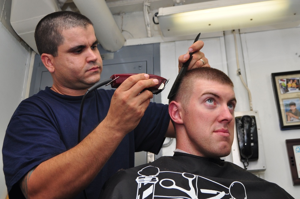 Barber Shop Aboard the Coast Guard Cutter Rush(2)