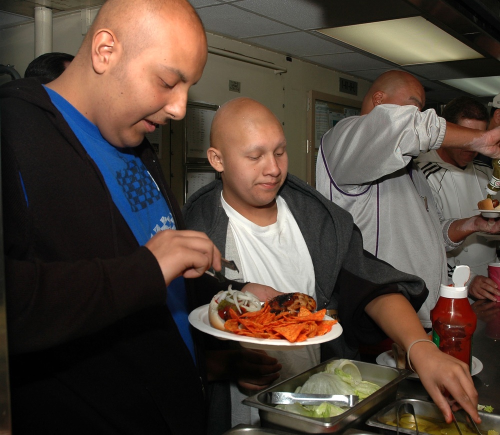 Patients from Lucile Packard Children's Hospital Visit the USCGC George Cobb