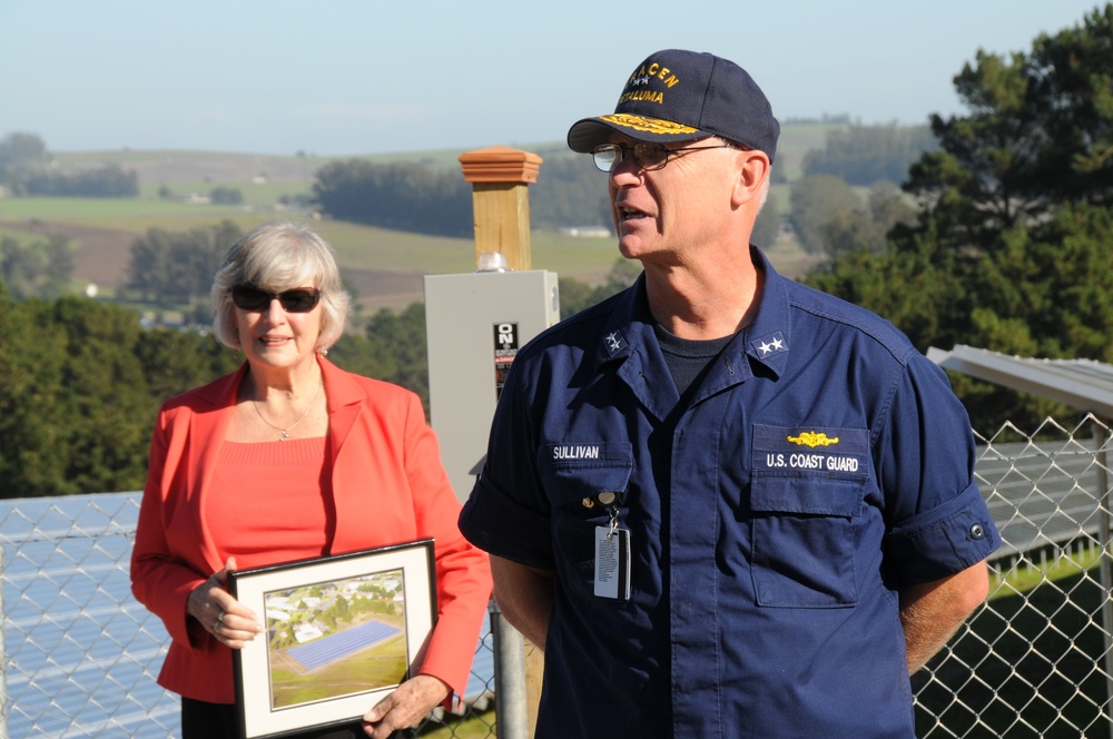 Coast Guard Training Center Petaluma commissions new solar array field