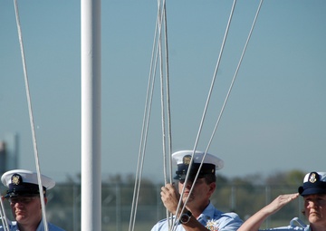 Air Station Sacramento Colors at half mast