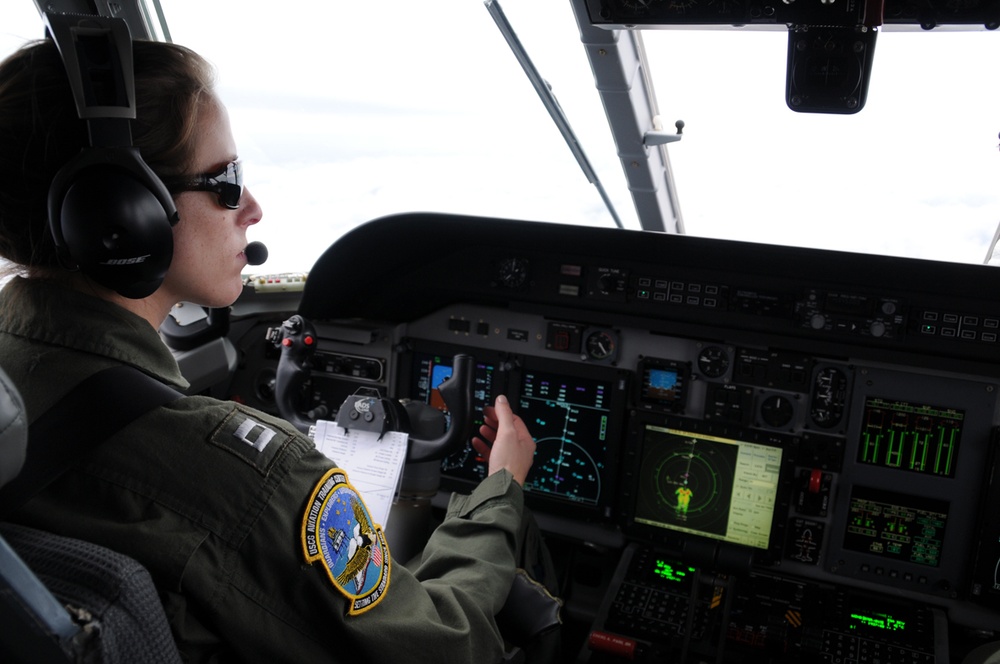 HC-144A Ocean Sentry Hurricane Ida flight