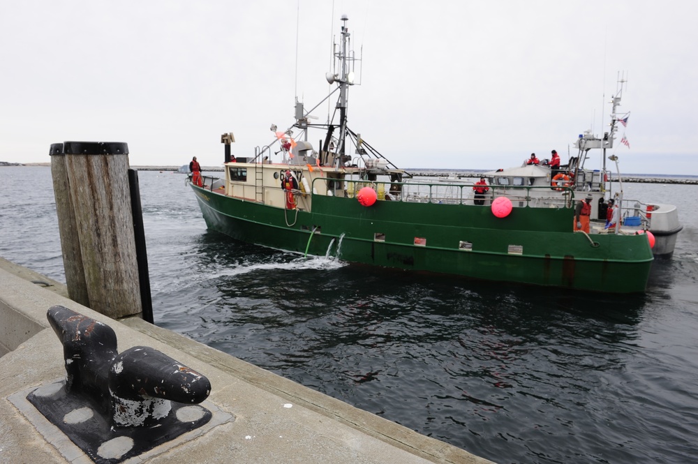 Cutter Escanaba tows F/V Michael &amp; Kristen