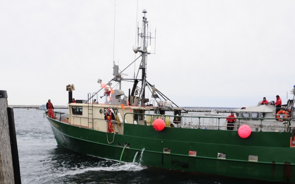 Cutter Escanaba tows F/V Michael &amp; Kristen