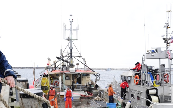 Cutter Escanaba tows F/V Michael &amp; Kristen